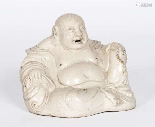 Chine, XIXe siècle
Bouddha rieur en porcelaine Blanc de