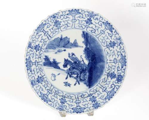 Chine, Epoque Kangxi (1662-1722)
Plat en porcelaine à d