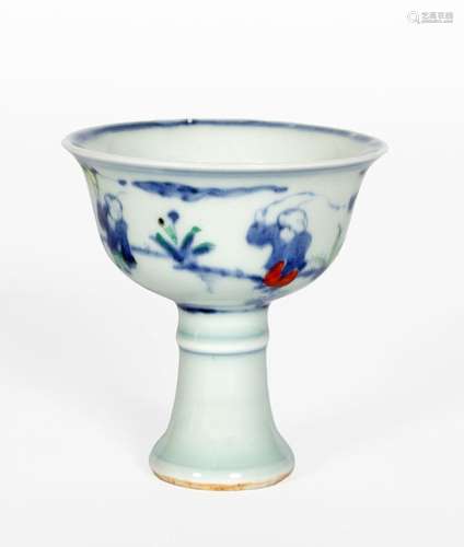 Chine, probablement Epoque Kangxi (1662-1722)
Coupe sur