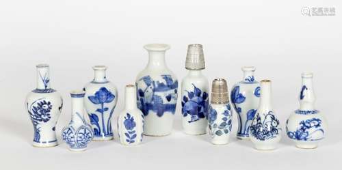 Chine, XVIIIe siècle
Ensemble de dix vases miniatures e