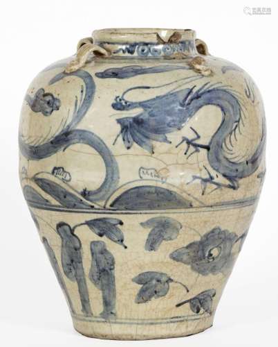 Chine, Epoque Ming (1368-1644)
Jarre en porcelaine craq