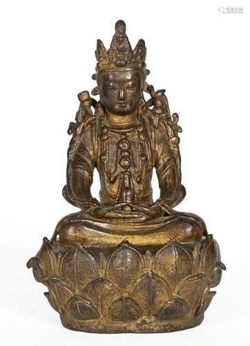 Chine, Epoque Ming (1368-1644)
Statue de Guanyin en bro