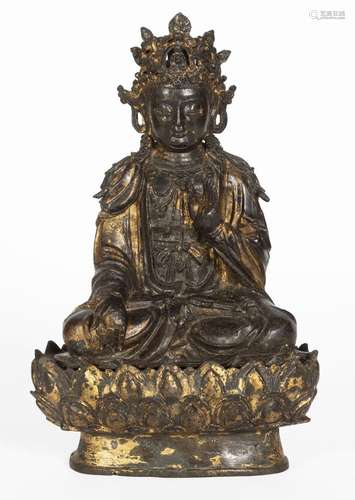 Chine, Epoque Ming (1368-1644)
Statue de Guanyin en bro