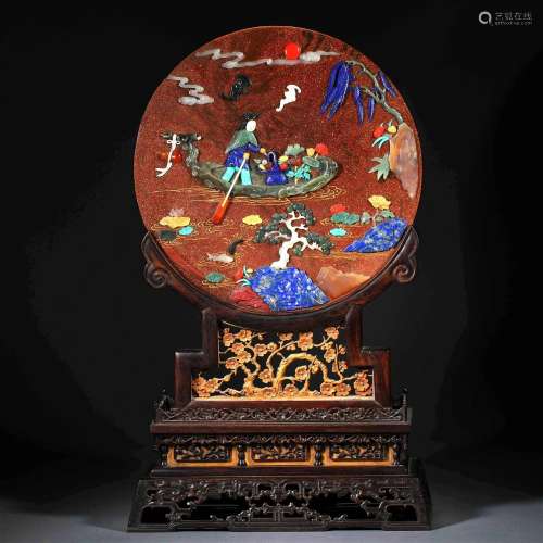 Qing Dynasty court treasures embedded interstitial