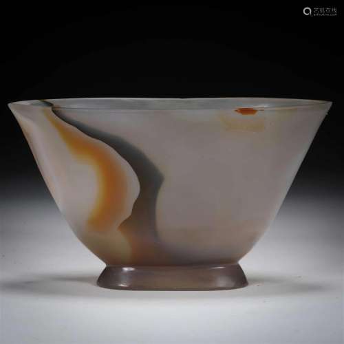Qing dynasty agate cup