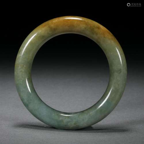 Qing dynasty natural jadeite bracelet