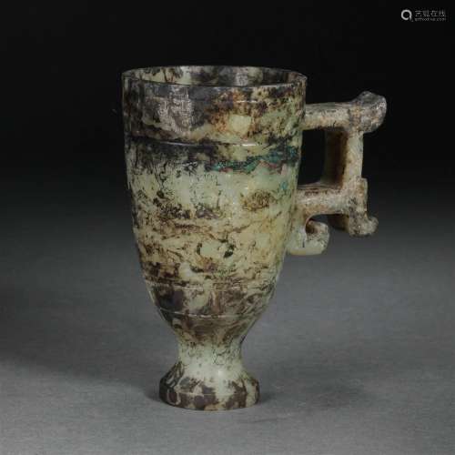 Han dynasty Hetian jade cup