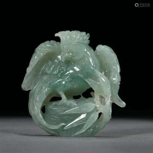 Qing dynasty jade parrot pendant