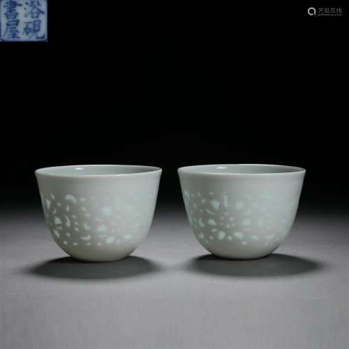 Qing dynasty blue-glazed porcelain