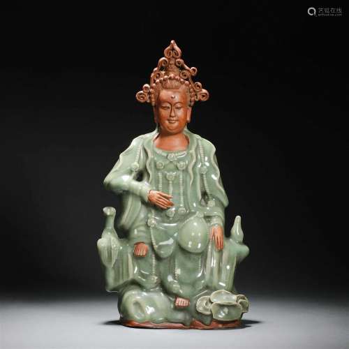 Three colored Buddha statues of the Liao Dynasty