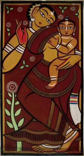 JAMINI ROY Untitled (Mother and Child)