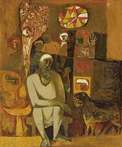 ARUP DAS Untitled (Sadhu with Dog)