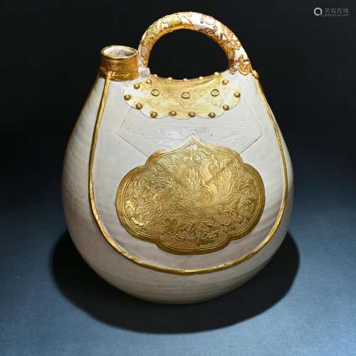 Ancient Dingyao gold skin pot