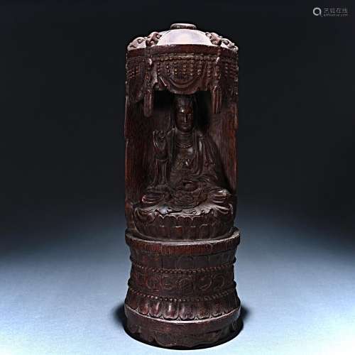 Agarwood Buddha sculptures from the Qing Dynasty