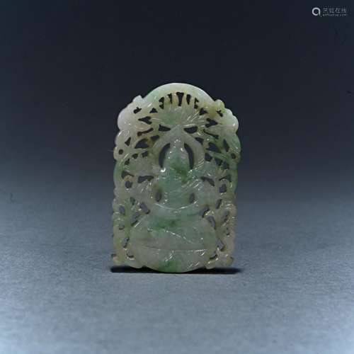 Jade Guanyin brand from the Qing Dynasty
