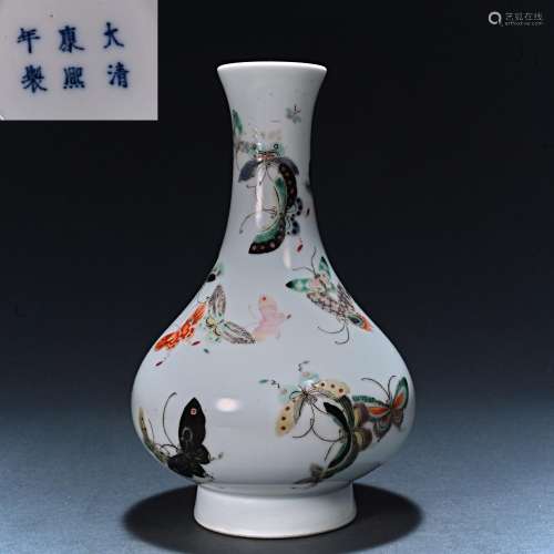 Qing Dynasty Kangxi pastel vase
