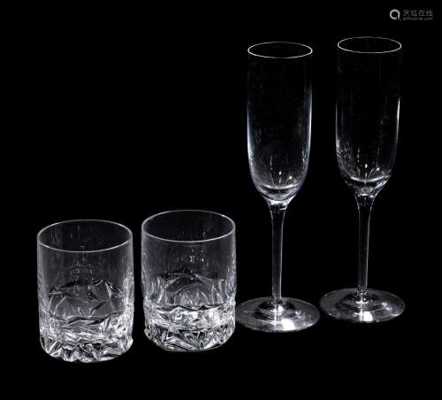 A Group of Tiffany and Co. Glass Barware