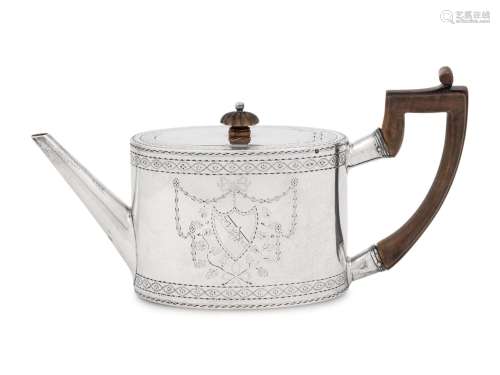 An Irish George III Silver Teapot