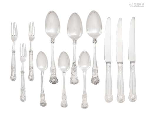 A Group of English Silver Flatware Articles