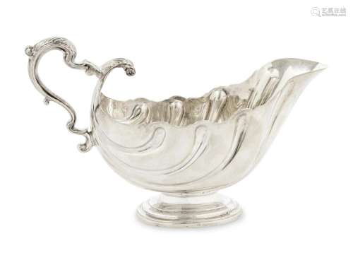 An Irish Silver Sauce Boat