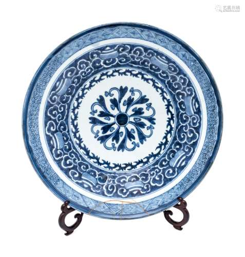 A Chinese Blue and White Porcelain Charger
