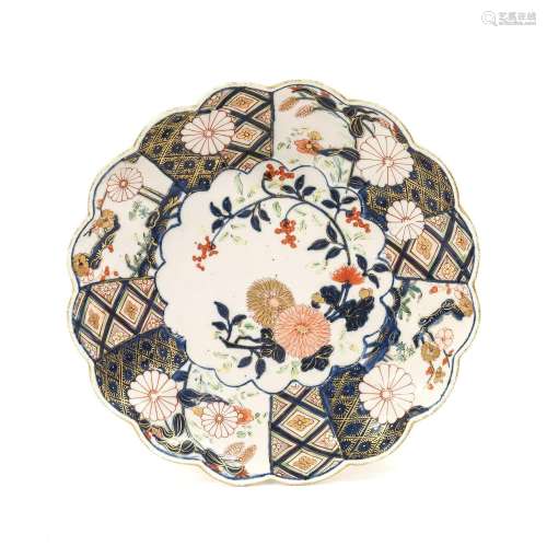 A Chelsea Porcelain Dish, circa 1755, of lobed circular form...