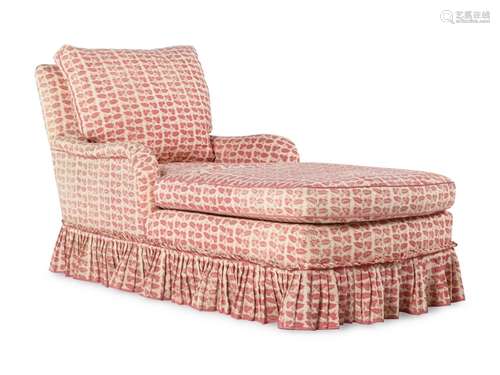 A Custom Upholstered Chaise Longue