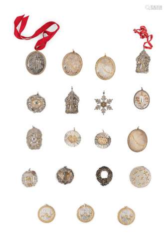 A Collection of Twenty-Three Buccellati Parcel-Gilt Silver O...