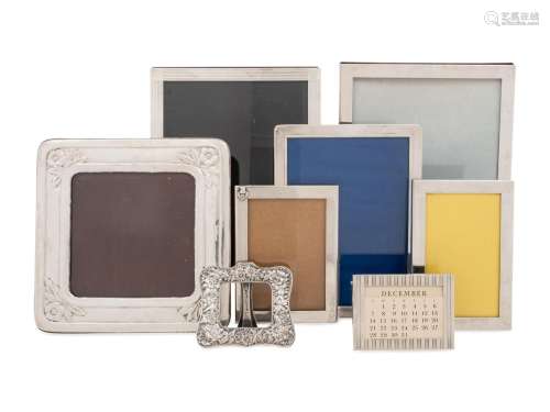 A Group of Silver Picture Frames