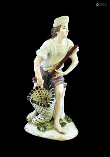 A Meissen Porcelain Figure of a Fisherman, from the Artisan ...