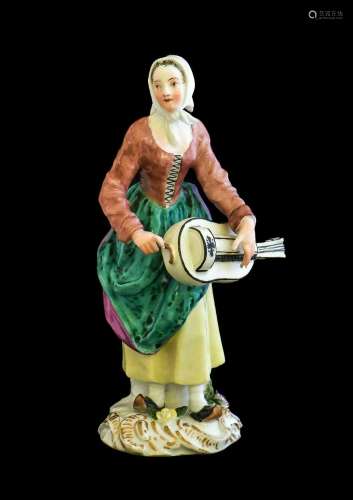 A Meissen Porcelain Cris de Paris Figure of the Hurdy-Gurdy ...