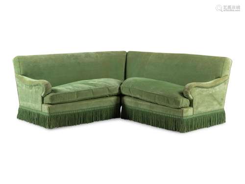 A Bridgewater Style Corner Sofa and Matching Armchair