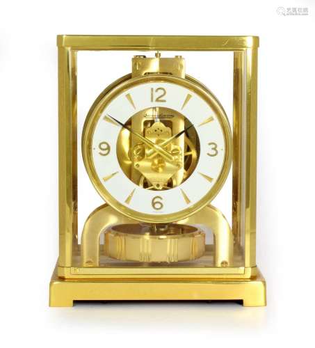A Brass Atmos Clock, signed Jaeger LeCoultre, No.489416, 20t...