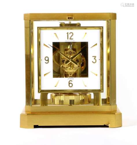 A Brass Atmos Clock, signed Jaeger LeCoultre, No.325700, 20t...