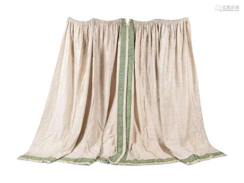 A Set of Four Drapery Panels