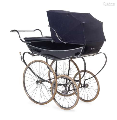 A Vintage Marmet Blue Metal Pram