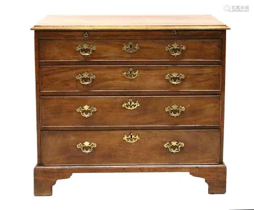 A George III Mahogany Straight Front Chest of Drawers, late ...