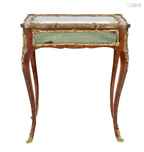 A French Louis XV Style Kingwood and Gilt Metal-Mounted Bijo...