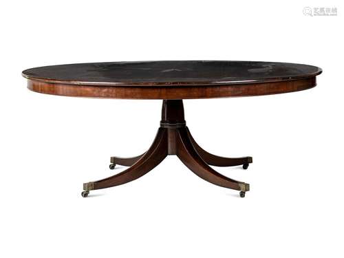 A Regency Style Mahogany Circular Dining Table