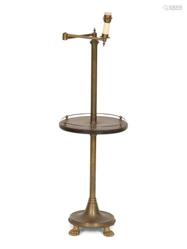 A Regency Style Swing-Arm Floor Lamp