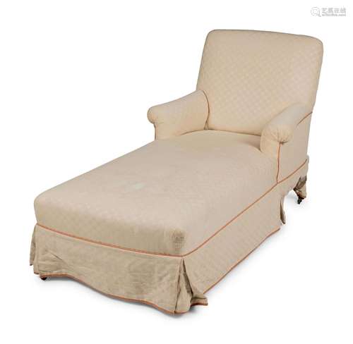 An Edwardian Upholstered Chaise Longue