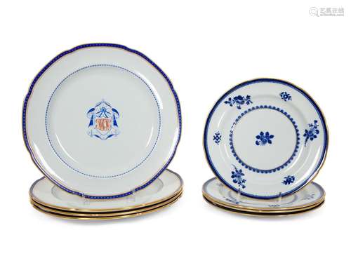 Eighteen Copeland Spode New Stone Lowestoft Style Porcelain ...