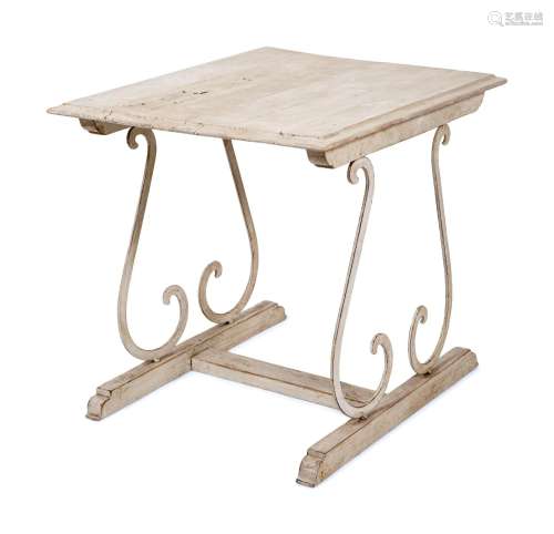 A White-Painted Neoclassical Console Table