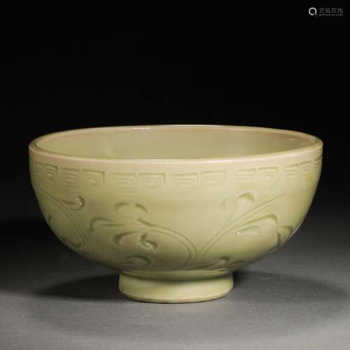 Before the Ming Dynasty,Celadon Flower Bowl