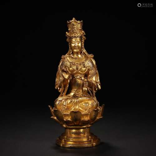Before the Ming Dynasty,Bronze Gilt Buddha Statue