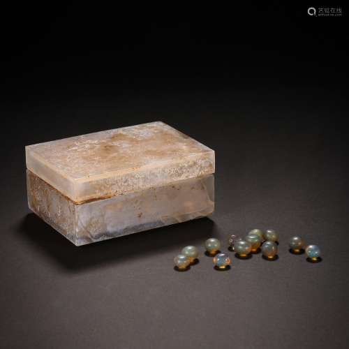 Before the Ming Dynasty Agate Buddha's Relics Box