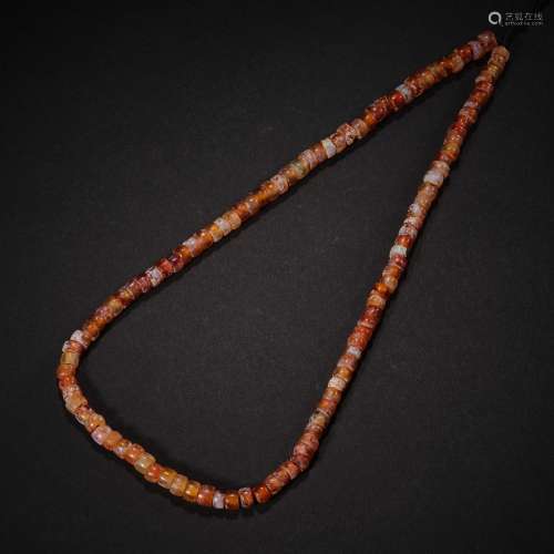 Before the Ming Dynasty，Agate Necklace