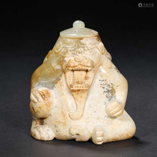 Before the Ming Dynasty Hetian Jade Bear