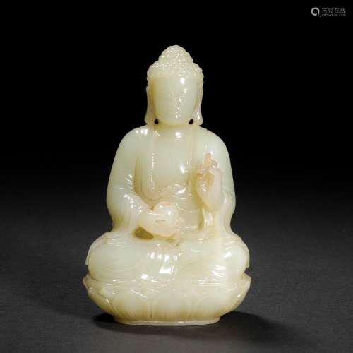 Qing Dynasty, Hetian Jade Buddha