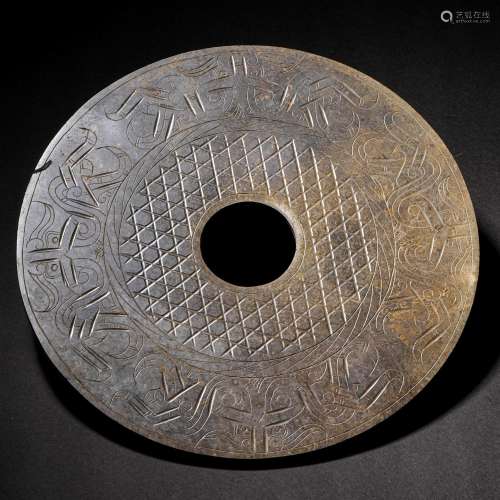 Before the Ming Dynasty,Hetian Jade Beast Pattern Wall